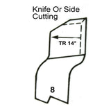 No.8 HSS Knife/Side Cutting L/H Butt Welded Tools