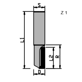 PCD TIPPED RESHARPENABLE STRAIGHT FLUTE DOWN SHEAR PLUNGE ROUTER CUTTER BIT FOR MDF