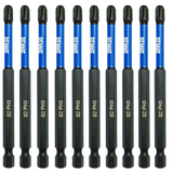 10 Pack PH3 x 100mm  Magnetic Impact Screwdriver Bits Set Phillips #3