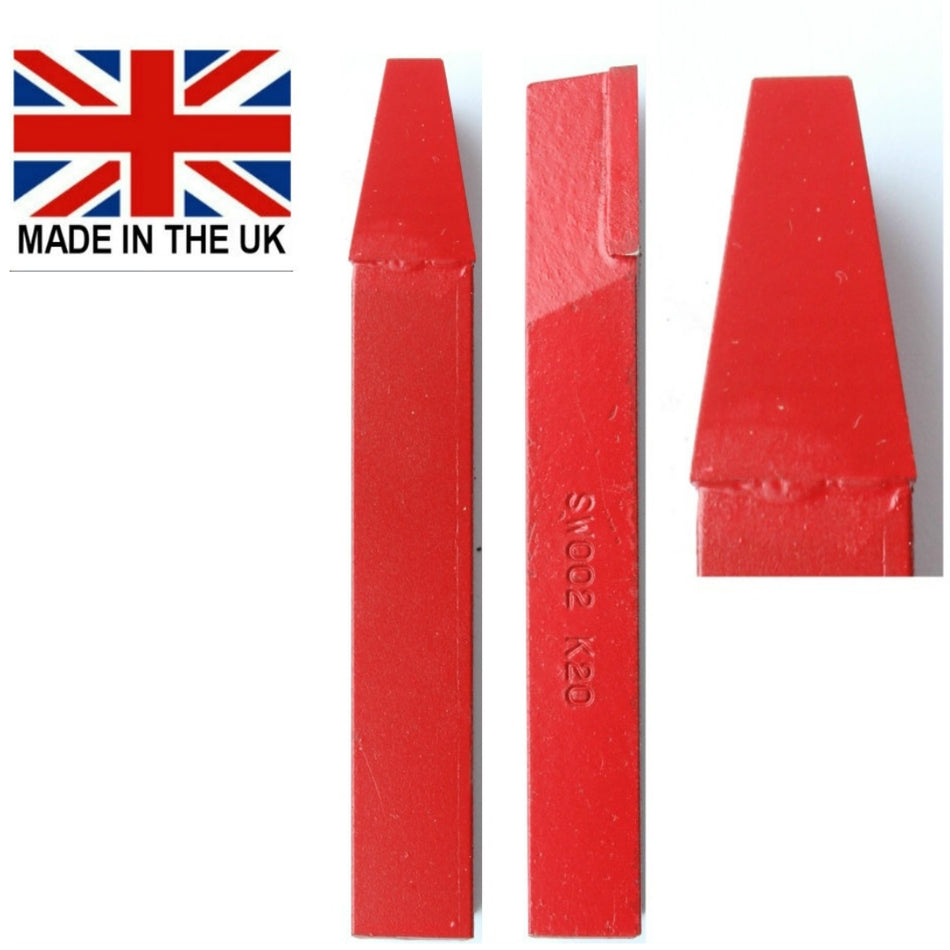 SW002 K20 Brazed Carbide Tipped Lathe Tool For Machining Rubber