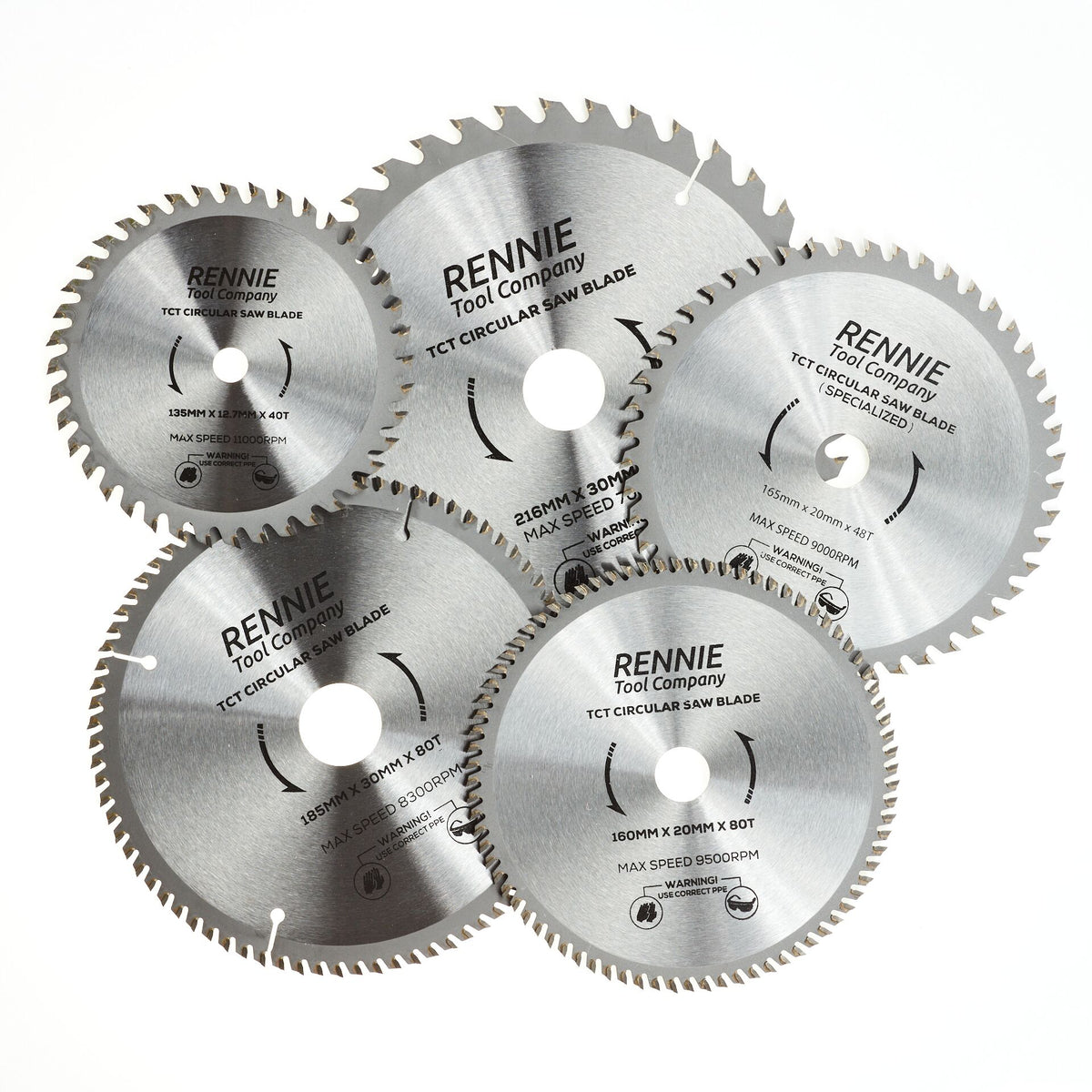 TCT Circular Wood Saw Blades Fits Bosch, Dewalt, Festool, Makita etc