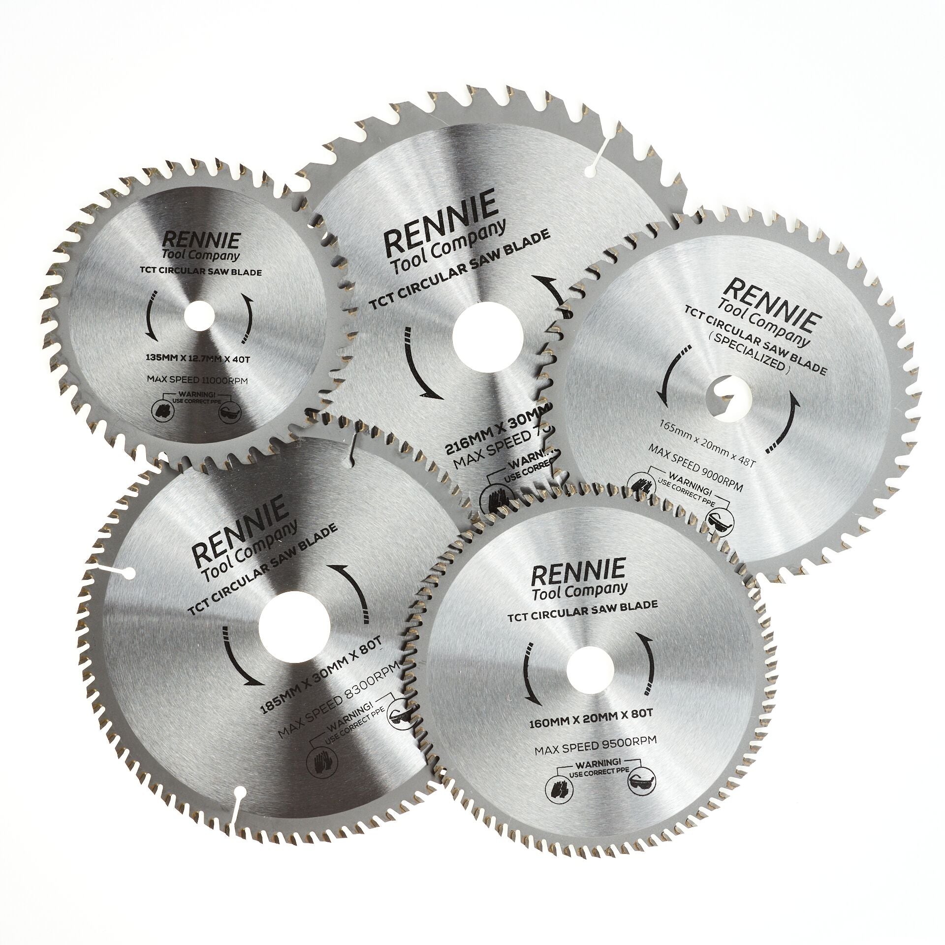 TCT Circular Wood Saw Blades Fits Bosch, Dewalt, Festool, Makita etc